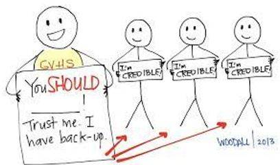 Credibility - Convincing.