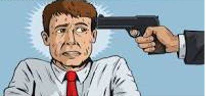 Coercion - The practice of persuading someone to do something by using force or threats.