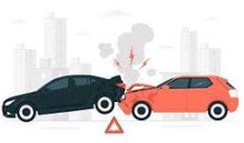 Collision - An accident that happens when two vehicles hit each other with force.