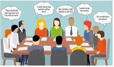 Deliberations - Discussion or thinking about something in detail.