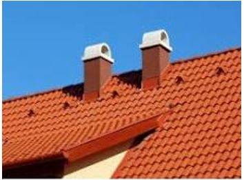 Pitched - Sloping and not flat.