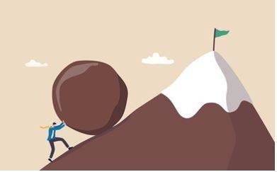 Persistent - Continue in an opinion or course of action in spite of difficulty or opposition.