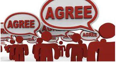 Consensus - Agreement among a group of people.