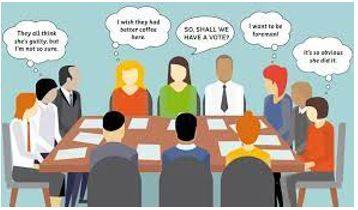 Deliberations - Discussion or thinking about something in detail.