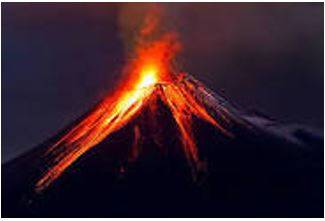 Erupting - Become active and eject lava, ash, and gases.