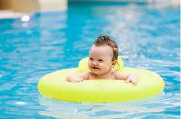 Floated - Rest or move on or near the surface of a liquid without sinking.