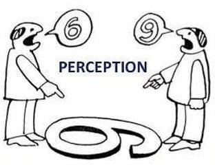 Perception - The ability to see, hear, or become aware of something through the senses.