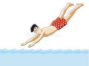Plunging - Jump or dive quickly and energetically.