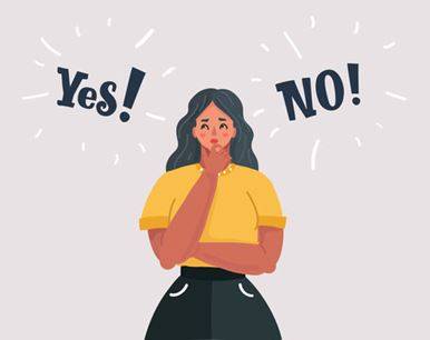 Hesitate - To pause before you do or say something, often because you are uncertain or nervous about it.