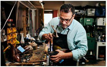 Cobbling - Roughly assemble or produce something from available parts or elements.