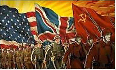 Allies - A state formally cooperating with another for a military or other purpose.