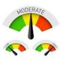 Moderately - Make or become less extreme, intense, rigorous, or violent.