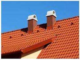 Pitched - Sloping and not flat.