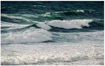 Surging - Increase suddenly and powerfully.