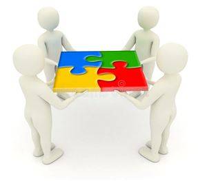 Assembled - Gather together in one place for a common purpose.