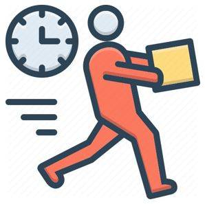 Promptly - Quickly, without delay, or at the arranged time.