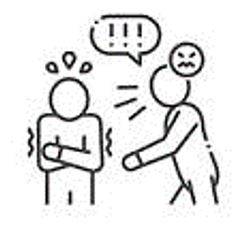 Intimidated - Feeling frightened or overawed, especially in order to make someone do what one wants.