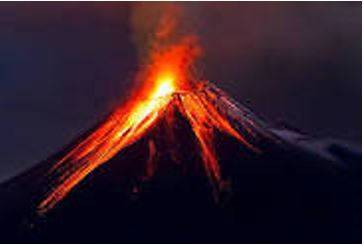 Erupts - Become active and eject lava, ash, and gases.