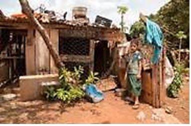 Impoverished - Made poor.