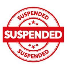 Suspended - Imposed by a judge or court but not enforced as long as no further offence is committed within a specified period.