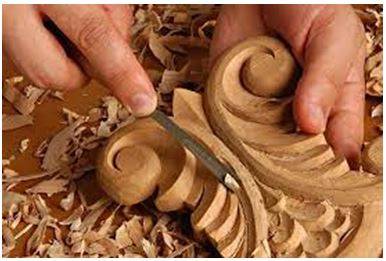Carved - An object or design carved from a hard material as an artistic work.