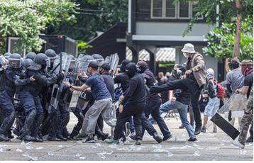 Insurgency - A person who rises in active revolt, typically against an established government or authority.