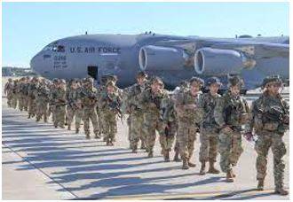 Deployment - To put soldiers or weapons in a position where they are ready to fight.