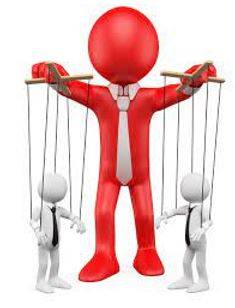 Dominated - Having power and influence over others.
