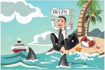 Stranded - Unable to leave somewhere because of a problem such as not having any transport or money.