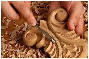 Carving - An object or design carved from a hard material as an artistic work.