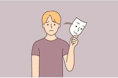 Pretends - To behave as if something is true when you know that it is not, especially in order to deceive people or as a game.