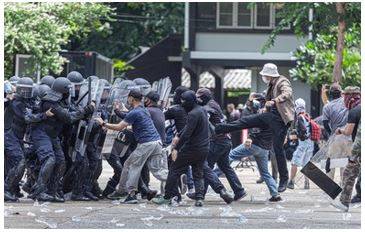 Insurgency - A person who rises in active revolt, typically against an established government or authority.