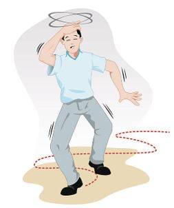 Staggering - To walk or move unsteadily, as if about to fall.