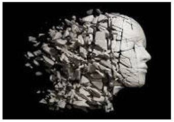 Fragmented - Break or cause to break into fragments.