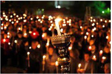 Vigil - A period of keeping awake during the time usually spent asleep, especially to keep watch or pray.
