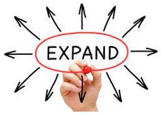 Expansion - To become or to make something bigger.