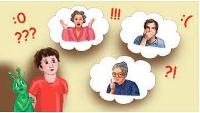Expresses - To show something such as a feeling or an opinion by words or actions.