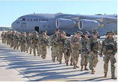 Deployed - To put soldiers or weapons in a position where they are ready to fight.