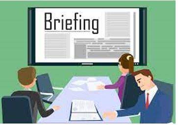 Briefly - Instructions or information that you are given before something happens.