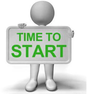 Commencing - To begin or start something.