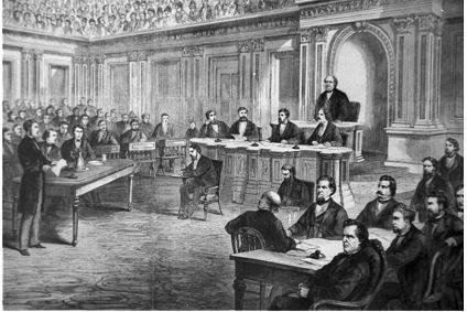 Impeachment - An act of calling into question the integrity or validity of something.
