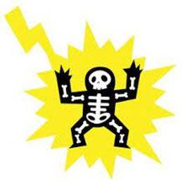 Struck - Hit forcibly and deliberately with one's hand or a weapon or other implement.