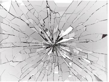 Shattered - Broken into many small pieces, or deeply upset and emotionally devastated.