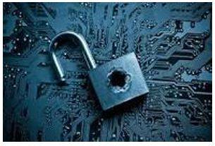 Breach - Make a gap in and break through (a wall, barrier, or defence).