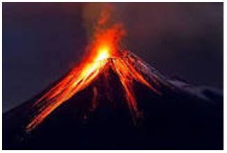 Eruption - Become active and eject lava, ash, and gases.