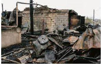 Wreckage - The broken pieces of something that has been destroyed.