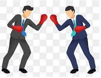 Confronted - Come face to face with (someone) with hostile or argumentative intent.