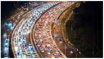 Congested - A situation in which a place is too blocked or crowded, causing difficulties.