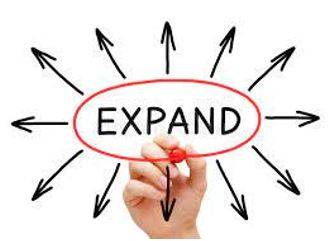 Expansion - To become or to make something bigger.