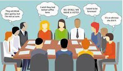 Deliberations - Discussion or thinking about something in detail.